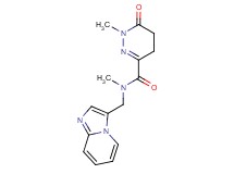 N-(imidazo[1,2-a]pyridin-3-ylmethyl)-N,1-dimethyl-6-oxo-1,4,5,6-tetrahydro-3-pyridazinecarboxamide trifluoroacetate