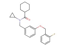 N-cyclopropyl-N-{3-[(2-fluorobenzyl)oxy]benzyl}cyclohexanecarboxamide