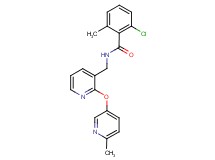 2-chloro-6-methyl-N-({2-[(6-methylpyridin-3-yl)oxy]pyridin-3-yl}methyl)benzamide