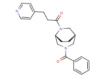 (1S*,5R*)-3-benzoyl-6-[3-(4-pyridinyl)propanoyl]-3,6-diazabicyclo[3.2.2]nonane