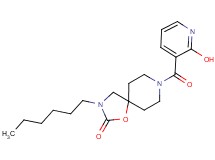 3-hexyl-8-[(2-hydroxypyridin-3-yl)carbonyl]-1-oxa-3,8-diazaspiro[4.5]decan-2-one