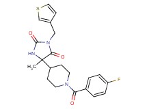 5-[1-(4-fluorobenzoyl)-4-piperidinyl]-5-methyl-3-(3-thienylmethyl)-2,4-imidazolidinedione