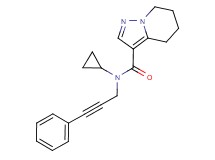 N-cyclopropyl-N-(3-phenylprop-2-yn-1-yl)-4,5,6,7-tetrahydropyrazolo[1,5-a]pyridine-3-carboxamide
