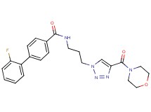 2'-fluoro-N-{3-[4-(4-morpholinylcarbonyl)-1H-1,2,3-triazol-1-yl]propyl}-4-biphenylcarboxamide