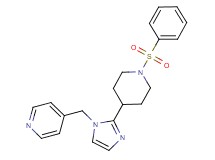 4-({2-[1-(phenylsulfonyl)piperidin-4-yl]-1H-imidazol-1-yl}methyl)pyridine