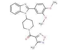 2-(3,4-dimethoxyphenyl)-1-{1-[(4-methyl-1,2,5-oxadiazol-3-yl)carbonyl]-4-piperidinyl}-1H-benzimidazole