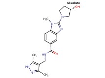 N-[(3,5-dimethyl-1H-pyrazol-4-yl)methyl]-2-[(3S)-3-hydroxy-1-pyrrolidinyl]-1-methyl-1H-benzimidazole-5-carboxamide