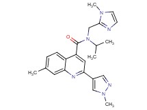 N-isopropyl-7-methyl-N-[(1-methyl-1H-imidazol-2-yl)methyl]-2-(1-methyl-1H-pyrazol-4-yl)quinoline-4-carboxamide