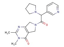 2,3-dimethyl-6-[3-pyridinyl(1-pyrrolidinyl)acetyl]-3,5,6,7-tetrahydro-4H-pyrrolo[3,4-d]pyrimidin-4-one