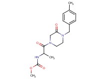 methyl {1-methyl-2-[4-(4-methylbenzyl)-3-oxo-1-piperazinyl]-2-oxoethyl}carbamate