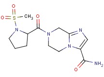 7-{[1-(methylsulfonyl)pyrrolidin-2-yl]carbonyl}-5,6,7,8-tetrahydroimidazo[1,2-a]pyrazine-3-carboxamide