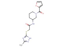 N-[1-(2-furoyl)piperidin-3-yl]-2-[(3-methyl-1H-1,2,4-triazol-5-yl)thio]acetamide