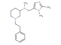 N-[(1,2-dimethyl-1H-imidazol-5-yl)methyl]-N-methyl-1-(2-phenylethyl)-3-piperidinamine