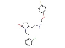 1-[2-(2-chlorophenyl)ethyl]-5-(2-{[2-(4-fluorophenoxy)ethyl]amino}ethyl)-2-pyrrolidinone