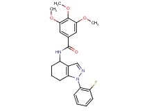 N-[1-(2-fluorophenyl)-4,5,6,7-tetrahydro-1H-indazol-4-yl]-3,4,5-trimethoxybenzamide