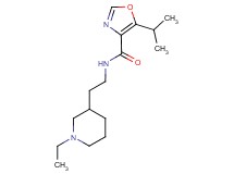 N-[2-(1-ethylpiperidin-3-yl)ethyl]-5-isopropyl-1,3-oxazole-4-carboxamide