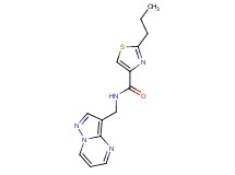 2-propyl-N-(pyrazolo[1,5-a]pyrimidin-3-ylmethyl)-1,3-thiazole-4-carboxamide