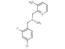 (4-chloro-2-fluorobenzyl)methyl[(3-methylpyridin-2-yl)methyl]amine