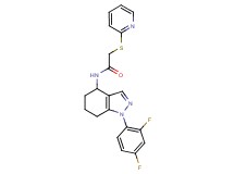 N-[1-(2,4-difluorophenyl)-4,5,6,7-tetrahydro-1H-indazol-4-yl]-2-(2-pyridinylthio)acetamide