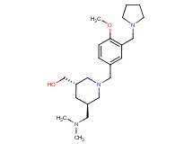 {(3S*,5R*)-5-[(dimethylamino)methyl]-1-[4-methoxy-3-(pyrrolidin-1-ylmethyl)benzyl]piperidin-3-yl}methanol
