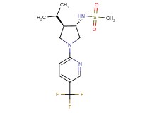 N-{(3S*,4R*)-4-isopropyl-1-[5-(trifluoromethyl)-2-pyridinyl]-3-pyrrolidinyl}methanesulfonamide