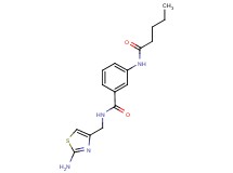 N-[(2-amino-1,3-thiazol-4-yl)methyl]-3-(pentanoylamino)benzamide