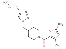 [(1-{[1-(3,5-dimethyl-2-furoyl)-4-piperidinyl]methyl}-1H-1,2,3-triazol-4-yl)methyl]methylamine trifluoroacetate