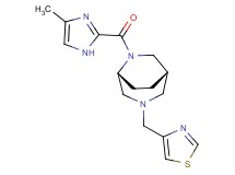 (1S*,5R*)-6-[(4-methyl-1H-imidazol-2-yl)carbonyl]-3-(1,3-thiazol-4-ylmethyl)-3,6-diazabicyclo[3.2.2]nonane