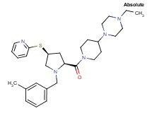 1-ethyl-4-{1-[(4S)-1-(3-methylbenzyl)-4-(2-pyridinylthio)-L-prolyl]-4-piperidinyl}piperazine