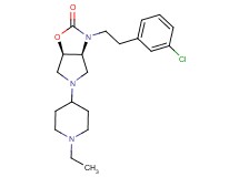 (3aS*,6aR*)-3-[2-(3-chlorophenyl)ethyl]-5-(1-ethyl-4-piperidinyl)hexahydro-2H-pyrrolo[3,4-d][1,3]oxazol-2-one