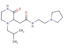 2-(1-isobutyl-3-oxo-2-piperazinyl)-N-[2-(1-pyrrolidinyl)ethyl]acetamide
