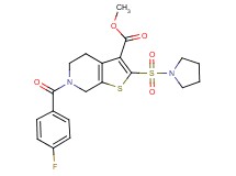 methyl 6-(4-fluorobenzoyl)-2-(1-pyrrolidinylsulfonyl)-4,5,6,7-tetrahydrothieno[2,3-c]pyridine-3-carboxylate