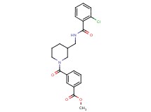 methyl 3-[(3-{[(2-chlorobenzoyl)amino]methyl}-1-piperidinyl)carbonyl]benzoate