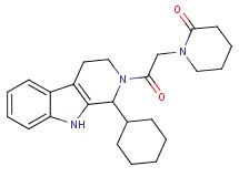 1-[2-(1-cyclohexyl-1,3,4,9-tetrahydro-2H-beta-carbolin-2-yl)-2-oxoethyl]-2-piperidinone