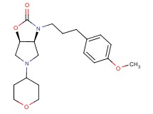 (3aS*,6aR*)-3-[3-(4-methoxyphenyl)propyl]-5-(tetrahydro-2H-pyran-4-yl)hexahydro-2H-pyrrolo[3,4-d][1,3]oxazol-2-one