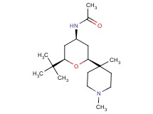 N-[(2R*,4R*,6S*)-2-tert-butyl-6-(1,4-dimethylpiperidin-4-yl)tetrahydro-2H-pyran-4-yl]acetamide
