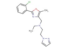N-{[2-(2-chlorophenyl)-5-methyl-1,3-oxazol-4-yl]methyl}-N-ethyl-2-(1H-pyrazol-1-yl)ethanamine
