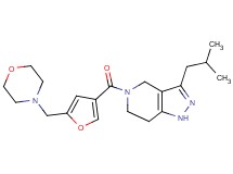 3-isobutyl-5-[5-(morpholin-4-ylmethyl)-3-furoyl]-4,5,6,7-tetrahydro-1H-pyrazolo[4,3-c]pyridine