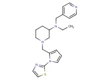 N-ethyl-N-(4-pyridinylmethyl)-1-{[1-(1,3-thiazol-2-yl)-1H-pyrrol-2-yl]methyl}-3-piperidinamine