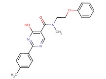 4-hydroxy-N-methyl-2-(4-methylphenyl)-N-(2-phenoxyethyl)pyrimidine-5-carboxamide