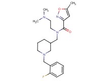 N-[2-(dimethylamino)ethyl]-N-{[1-(2-fluorobenzyl)piperidin-3-yl]methyl}-5-methylisoxazole-3-carboxamide