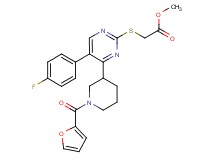 methyl ({5-(4-fluorophenyl)-4-[1-(2-furoyl)-3-piperidinyl]-2-pyrimidinyl}thio)acetate