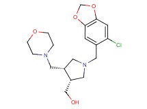 [(3R*,4S*)-1-[(6-chloro-1,3-benzodioxol-5-yl)methyl]-4-(morpholin-4-ylmethyl)pyrrolidin-3-yl]methanol