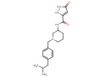 N-[1-(4-isobutylbenzyl)-3-piperidinyl]-5-oxo-2,5-dihydro-1H-pyrazole-3-carboxamide