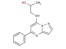 1-[(5-phenylpyrazolo[1,5-a]pyrimidin-7-yl)amino]-2-propanol