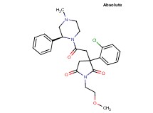 3-(2-chlorophenyl)-1-(2-methoxyethyl)-3-{2-[(2S)-4-methyl-2-phenyl-1-piperazinyl]-2-oxoethyl}-2,5-pyrrolidinedione