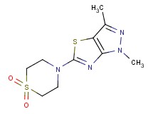 5-(1,1-dioxidothiomorpholin-4-yl)-1,3-dimethyl-1H-pyrazolo[3,4-d][1,3]thiazole