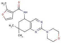 N-[7,7-dimethyl-2-(4-morpholinyl)-5,6,7,8-tetrahydro-5-quinazolinyl]-2-methyl-3-furamide