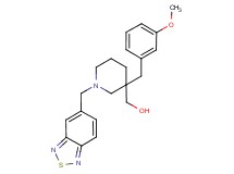 [1-(2,1,3-benzothiadiazol-5-ylmethyl)-3-(3-methoxybenzyl)-3-piperidinyl]methanol