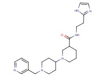 N-[2-(1H-imidazol-2-yl)ethyl]-1'-(pyridin-3-ylmethyl)-1,4'-bipiperidine-3-carboxamide